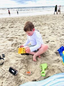 Eli at the beach