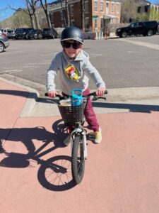 Eli on bike